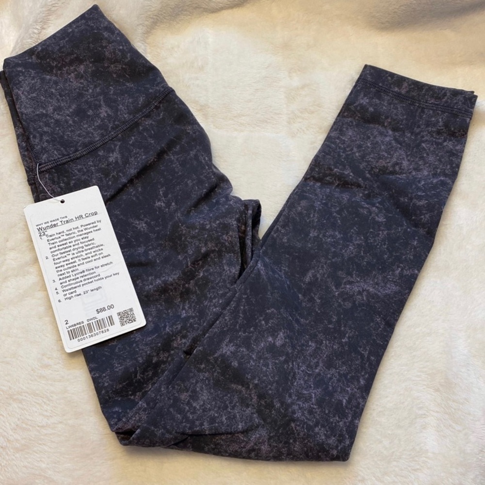 Lululemon Wunder Trains - Dusky Lavender Denim Wash